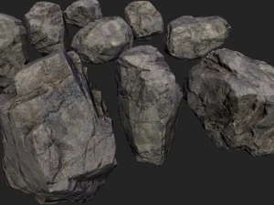 lowpoly rocks 3D Model
