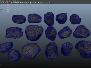 lowpoly rocks 3D Model