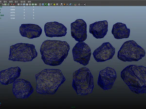 lowpoly rocks 3D Model