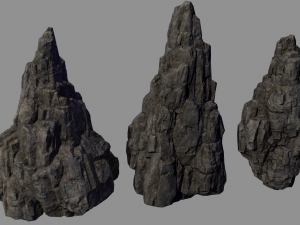 rock stone lowpoly 3D 模型
