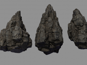 rock stone lowpoly 3D 模型
