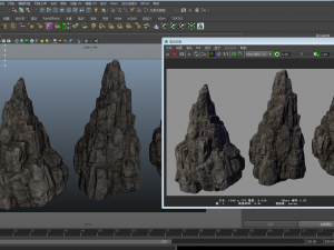 rock stone lowpoly 3D 模型