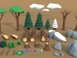 39 assets for you to create your own scenarios for animations or games 3D Model
