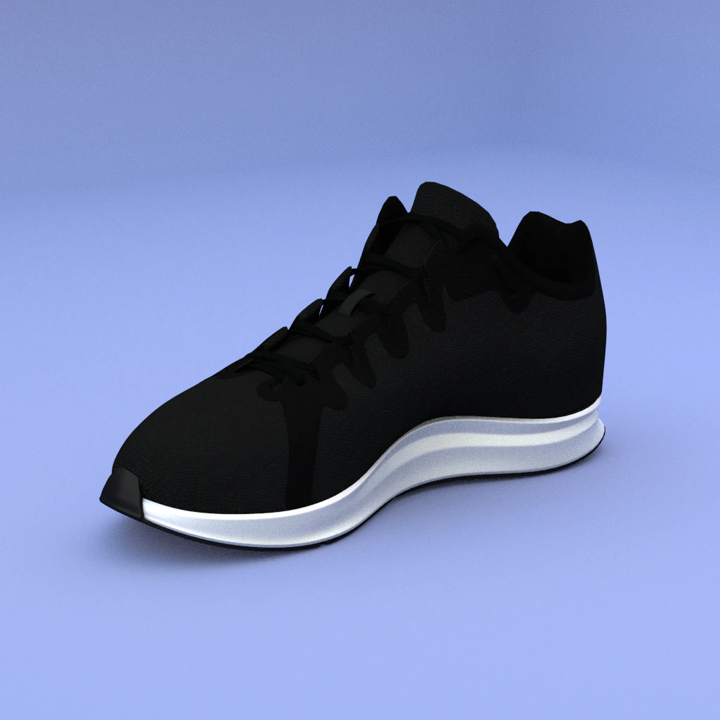 Realistic shoes 3D Model .c4d .max .obj .3ds .fbx .stl .blend 