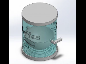 dispensador de caf&eacute; para cafeteira moka Modelo de Impressão 3D