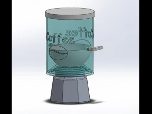 dispensador de caf&eacute; para cafeteira moka Modelo de Impressão 3D