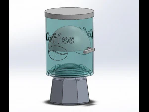 dispensador de caf&eacute; para cafeteira moka Modelo de Impressão 3D