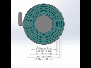 dispensador de caf&eacute; para cafeteira moka Modelo de Impressão 3D