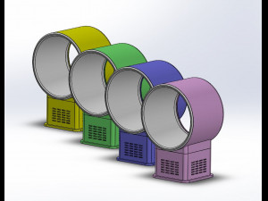 bladeless desktop fan Modelo de Impressão 3D