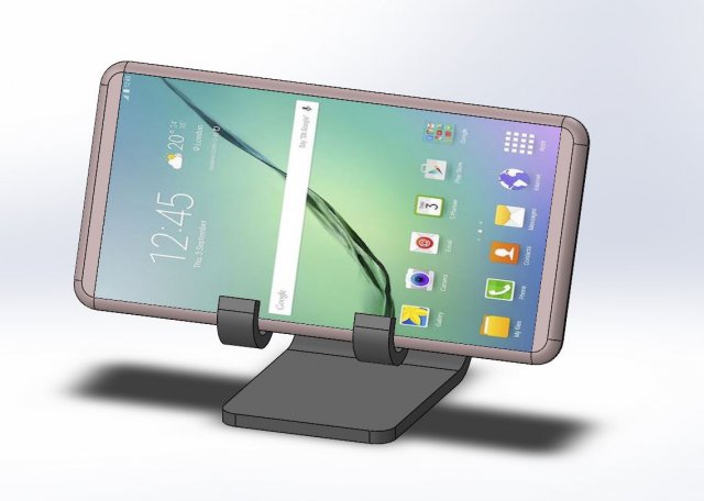 elephant simple smartphone holder 3Dプリントモデル .c4d .max .obj .3ds .fbx .stl .blend 