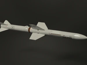 misil aspide selenia Modelo 3D