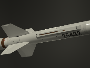 selenia aspide missile 3D Model
