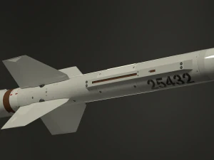 selenia aspide missile 3D Model