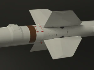selenia aspide missile 3D Model