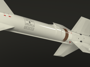 selenia aspide missile 3D Model