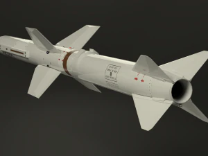 selenia aspide missile 3D Model