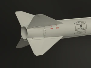 selenia aspide missile 3D Model