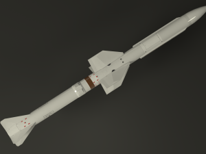 selenia aspide missile 3D Model