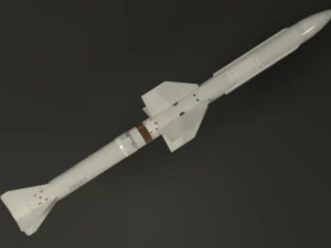 selenia aspide missile 3D Model