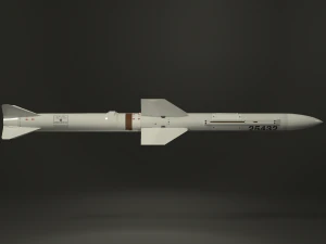 selenia aspide missile 3D Model