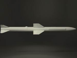 selenia aspide missile 3D Model