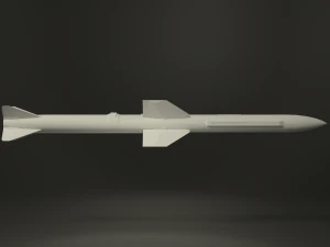 selenia aspide missile 3D Model