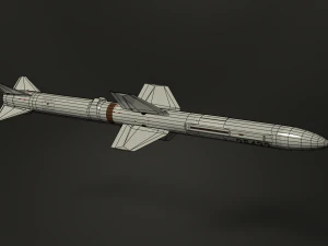 selenia aspide missile 3D Model