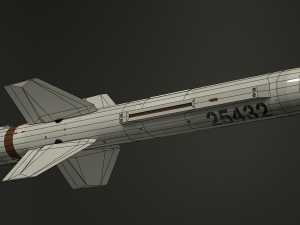 selenia aspide missile 3D Model