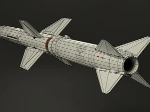 selenia aspide missile 3D Model