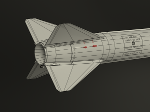selenia aspide missile 3D Model