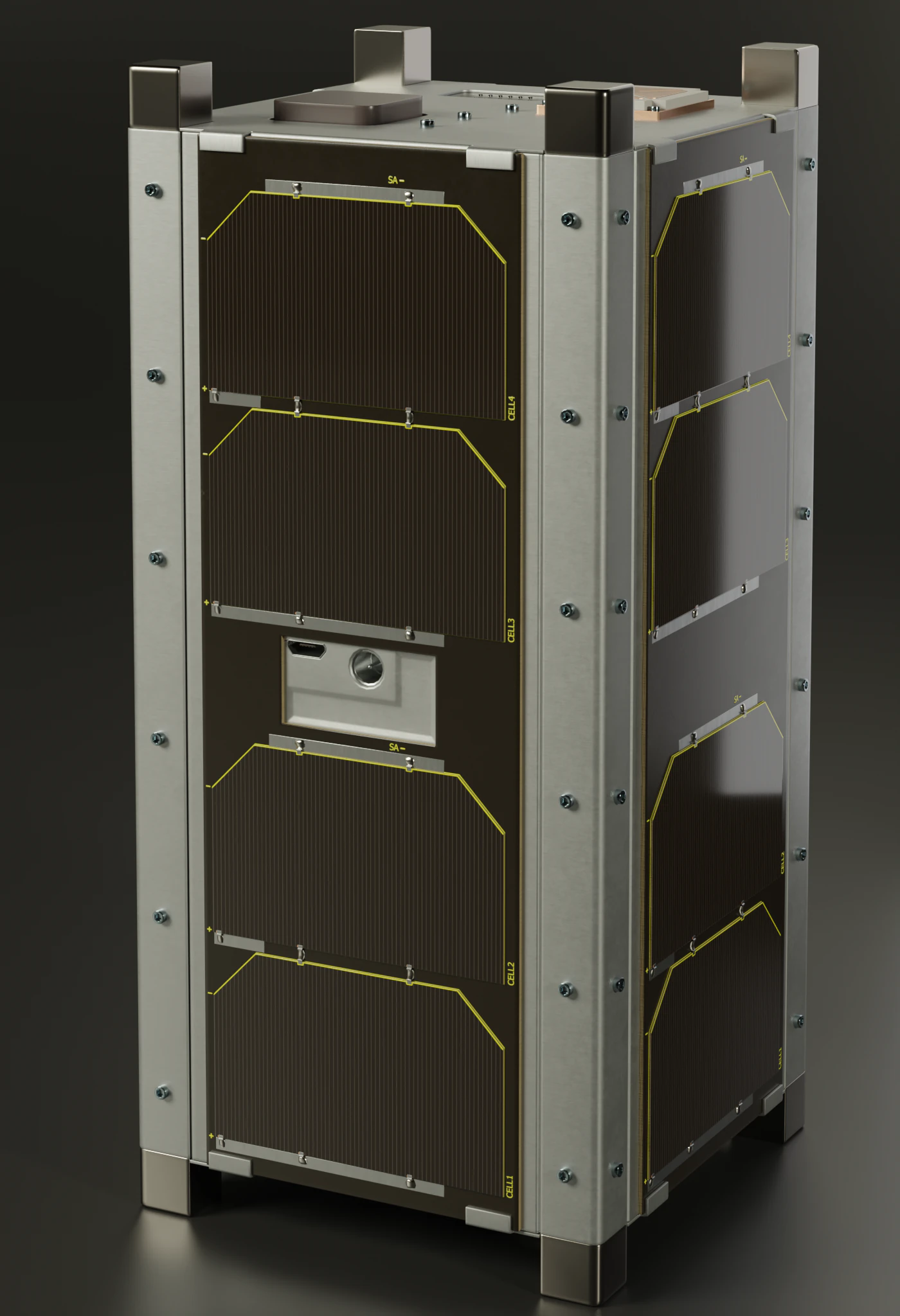cubesat 3D Model .c4d .max .obj .3ds .fbx .stl .blend 
