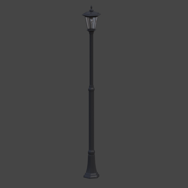 lamppost 3Dモデル .c4d .max .obj .3ds .fbx .stl .blend 