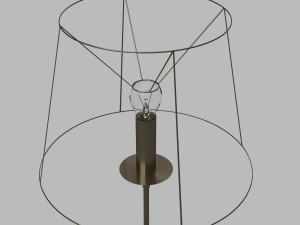 bronze floor lamp 3D मॉडल