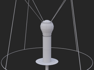bronze floor lamp 3D मॉडल