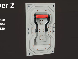 buttons and levers pack 10 pcs animated 3D Model