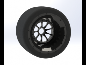 racing wheels Model 3D