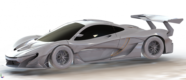 mclearen p1 gtr 3D Модель .c4d .max .obj .3ds .fbx .stl .blend 