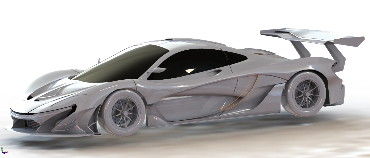 mclearen p1 gtr 3D Model .c4d .max .obj .3ds .fbx .stl .blend