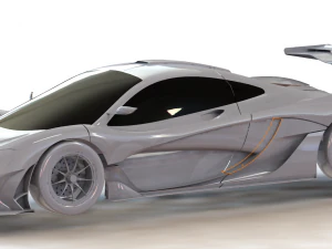 mclearen p1 gtr 3D Model