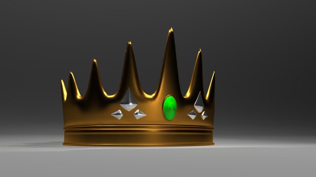 golden crown 3D 模型 .c4d .max .obj .3ds .fbx .stl .blend 
