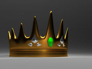 golden crown 3D Model