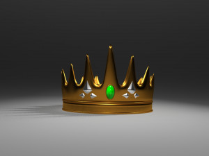 golden crown 3D 模型