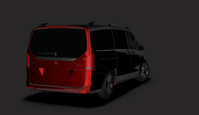 mercedes-benz vito 250 bluetec 2018 3D Модель .c4d .max .obj .3ds .fbx .stl .blend 