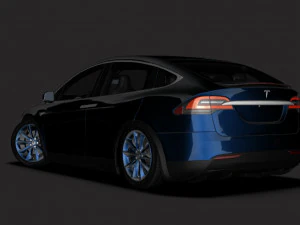 테슬라 모델 x 2017 3D 모델
