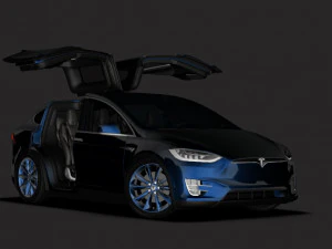 테슬라 모델 x 2017 3D 모델