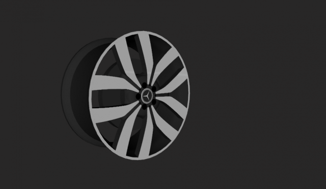 mercedes-benz lass wheel 3D 모델 .c4d .max .obj .3ds .fbx .stl .blend 