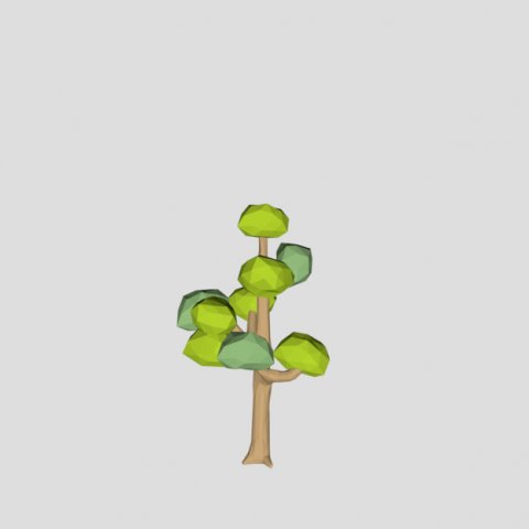 low poly ash tree sping for free Modello 3D .c4d .max .obj .3ds .fbx .stl .blend 