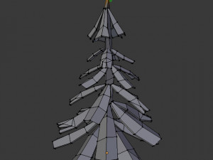 low poly pine tree v2 for cartoon or game Modelo 3D