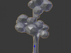 low poly elm tree for free 3D Model