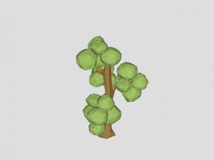 low poly elm tree for free 3D मॉडल